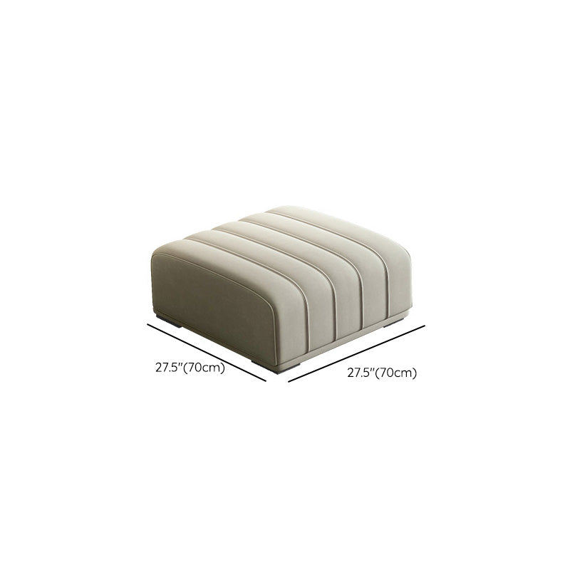 Fabric Square Arm Sofa with Pillows Standard Seating in White