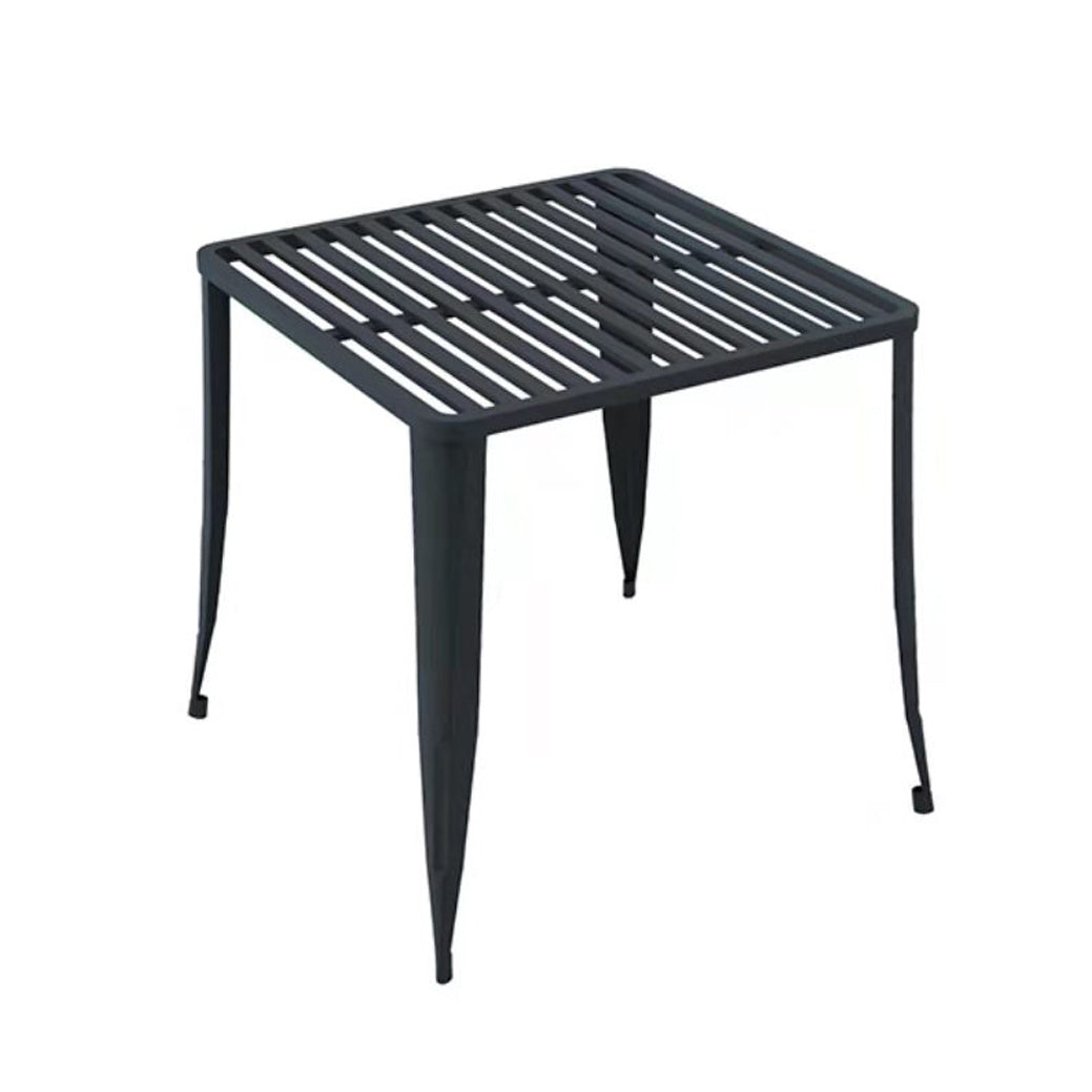 Modern Rectangular Dining Table Set 1/5/7 Pcs Metal Dining Set