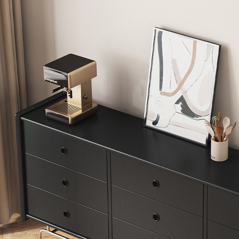 Ultra-Modern Double Dresser Solid Pine Storage Chest Dresser for Bedroom