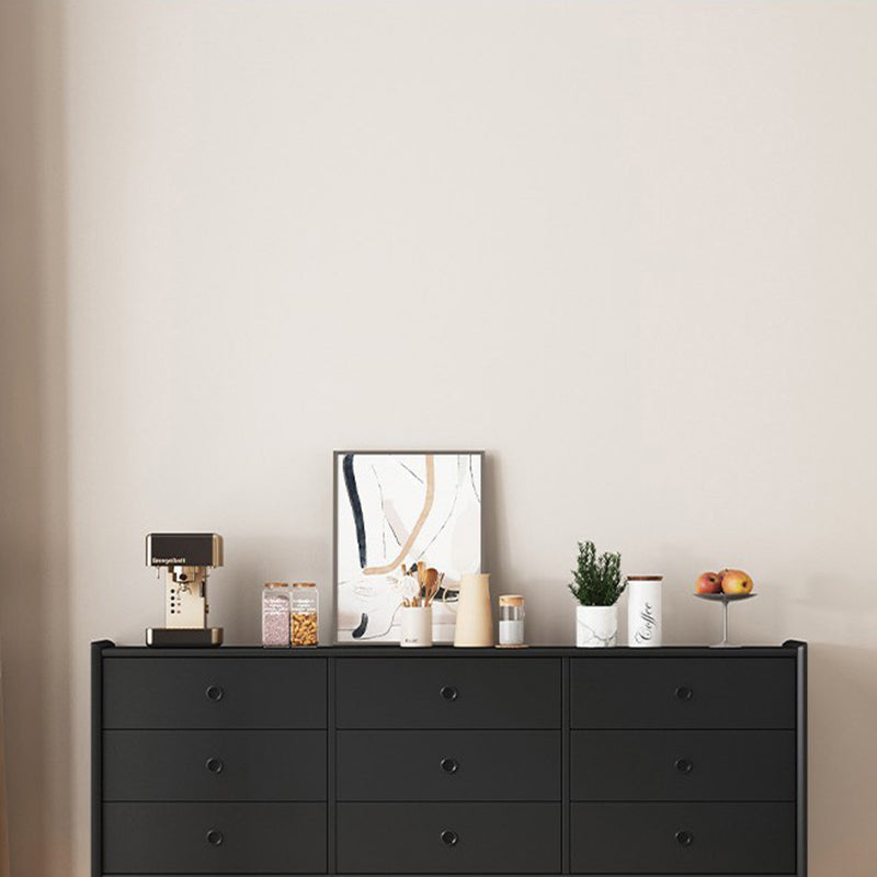 Ultra-Modern Double Dresser Solid Pine Storage Chest Dresser for Bedroom