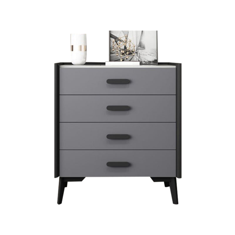 Contemporary Bedroom Stone Storage Chest Vertical Chest with Black Legs