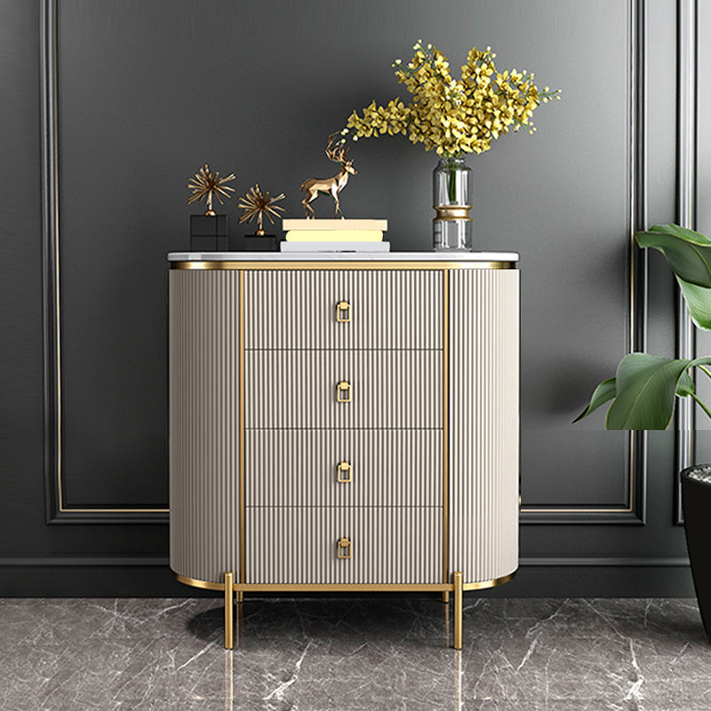 Classic Glam Storage Chest Stone Storage Chest Dresser with 3/4/5 Drawers