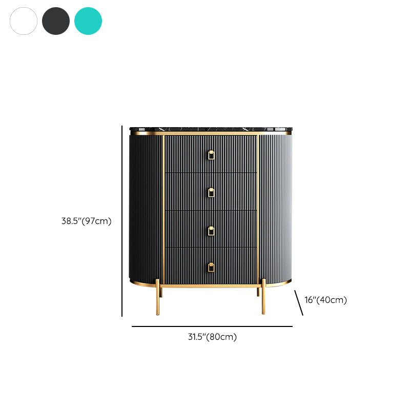 Classic Glam Storage Chest Stone Storage Chest Dresser with 3/4/5 Drawers