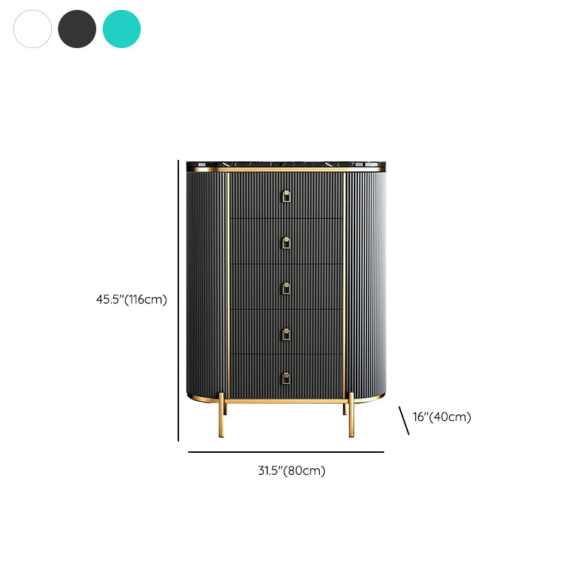 Classic Glam Storage Chest Stone Storage Chest Dresser with 3/4/5 Drawers