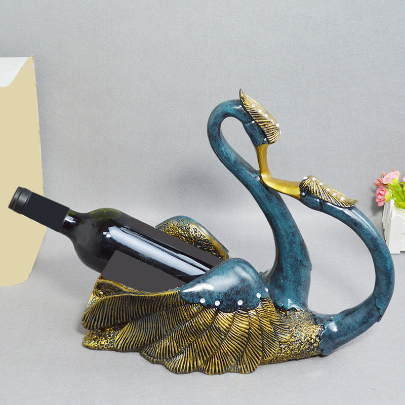 Glam Tabletop Wine Bottle Holder Resin Wine Bottle Rack for Kitchen