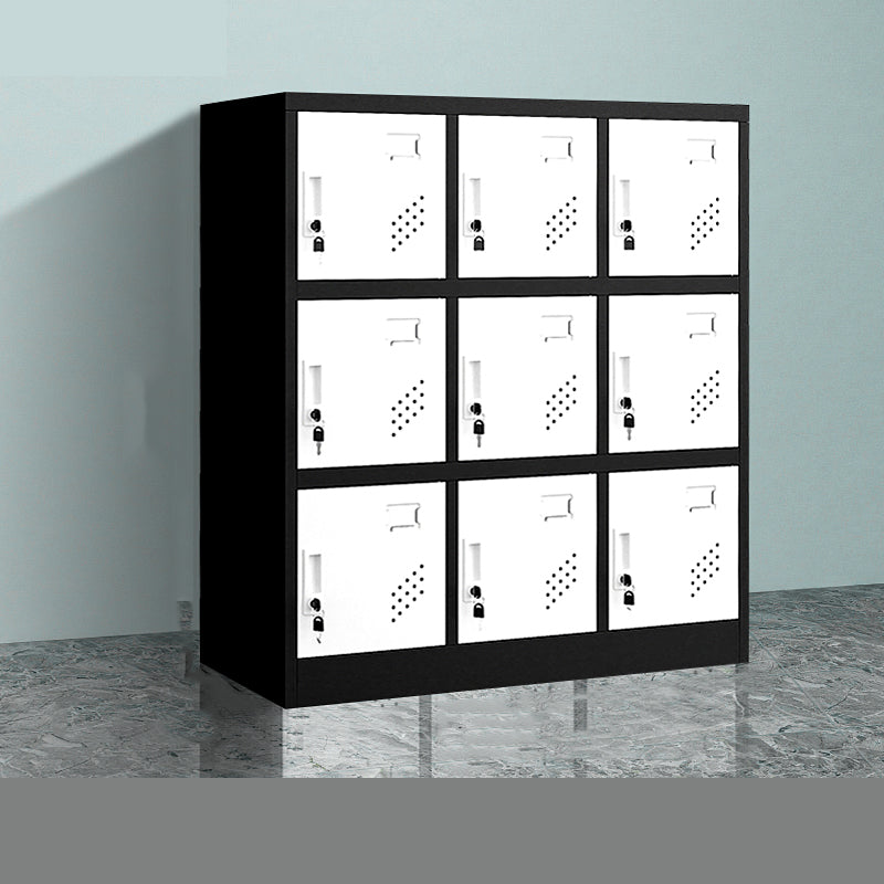 35.4"L x 16.5"W x 39.4"H Modern Wardrobe Armoire Steel Storage Cabinet