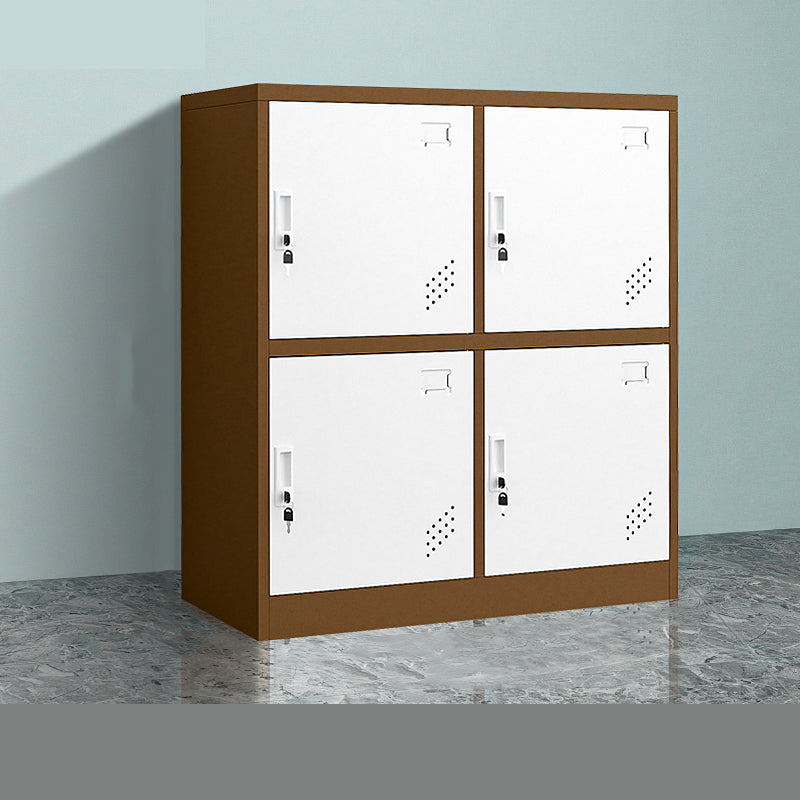 35.4"L x 16.5"W x 39.4"H Modern Wardrobe Armoire Steel Storage Cabinet