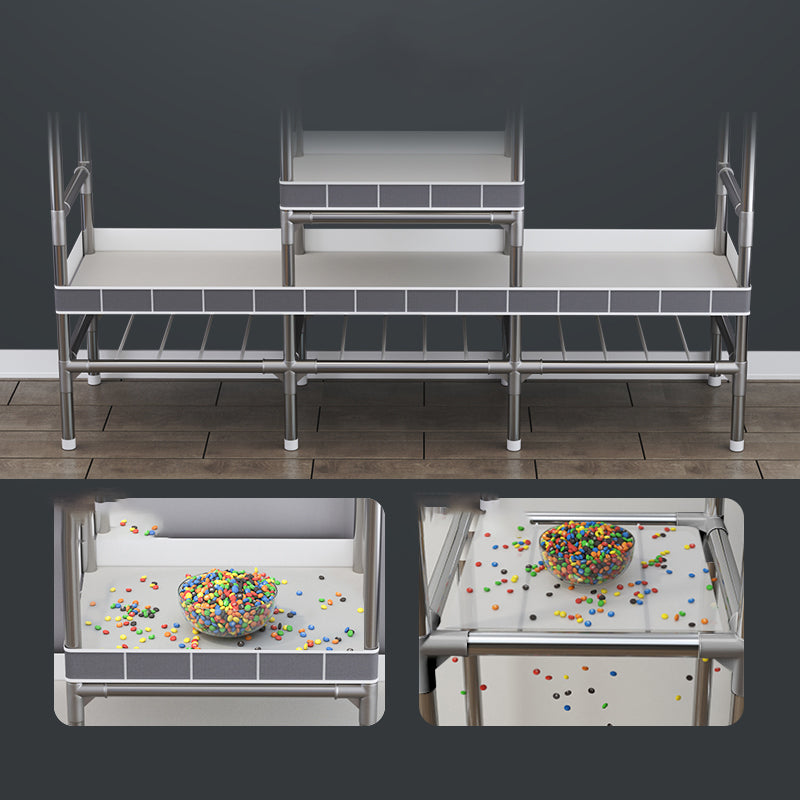 Contemporary Style Metal Wardrobe 2-Shelves Wardrobe Closet for Bedroom