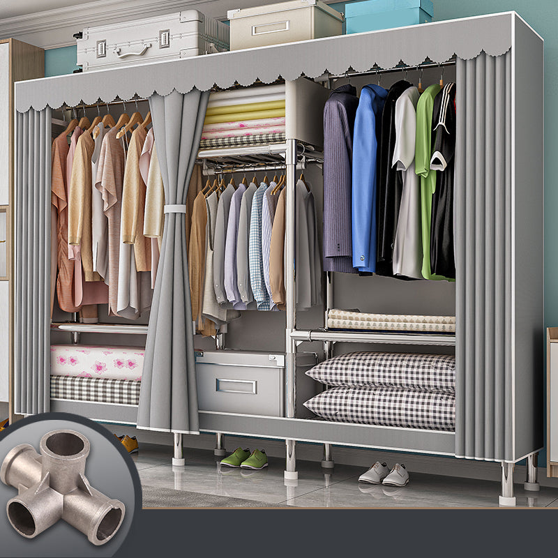 Contemporary Indoor Cabinet Matte Finish Wardrobe for Bedroom