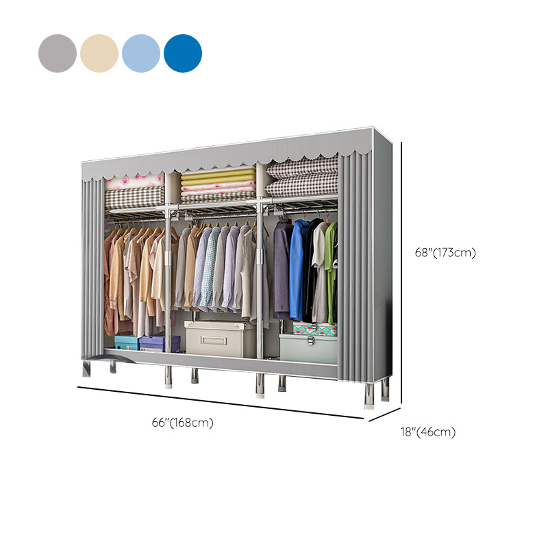 Contemporary Indoor Cabinet Matte Finish Wardrobe for Bedroom