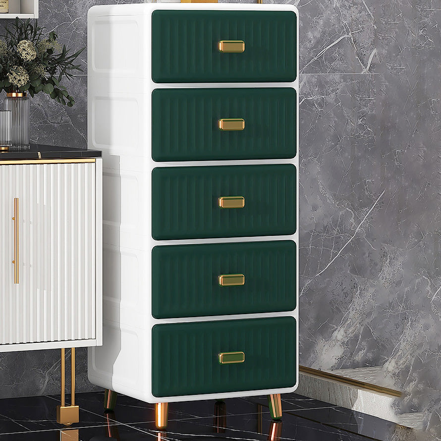 Bedroom Plastic Matte Finish Storage Cabinet Contemporary Cabinet with Metal Legs