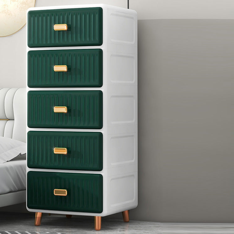 Bedroom Plastic Matte Finish Storage Cabinet Contemporary Cabinet with Metal Legs