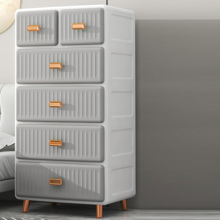 Bedroom Plastic Matte Finish Storage Cabinet Contemporary Cabinet with Metal Legs