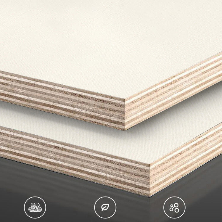 White Colour Wooden Wardrobe Rod Included Wardrobe Wardrobe Closet with Sliding Door