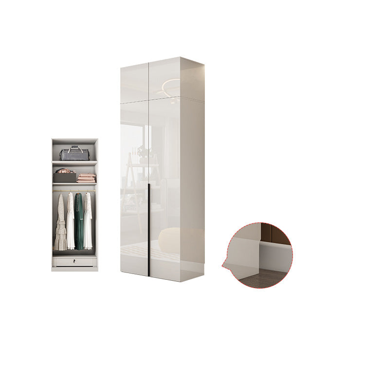 White Colour Wooden Wardrobe Soft Close Drawer Wardrobe Closet for Bedroom