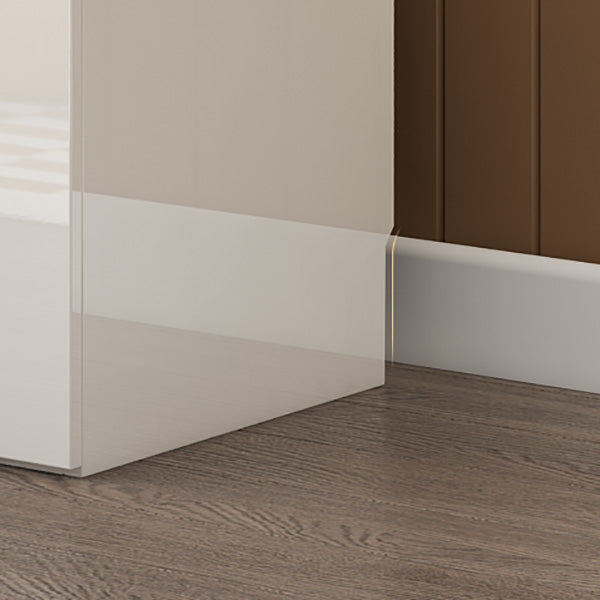 White Colour Wooden Wardrobe Soft Close Drawer Wardrobe Closet for Bedroom