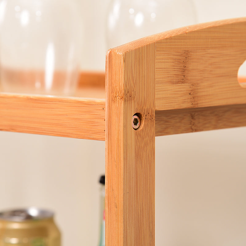 Open Storage Kitchen Trolley Home Dining Manufactured Wood Kitchen Trolley