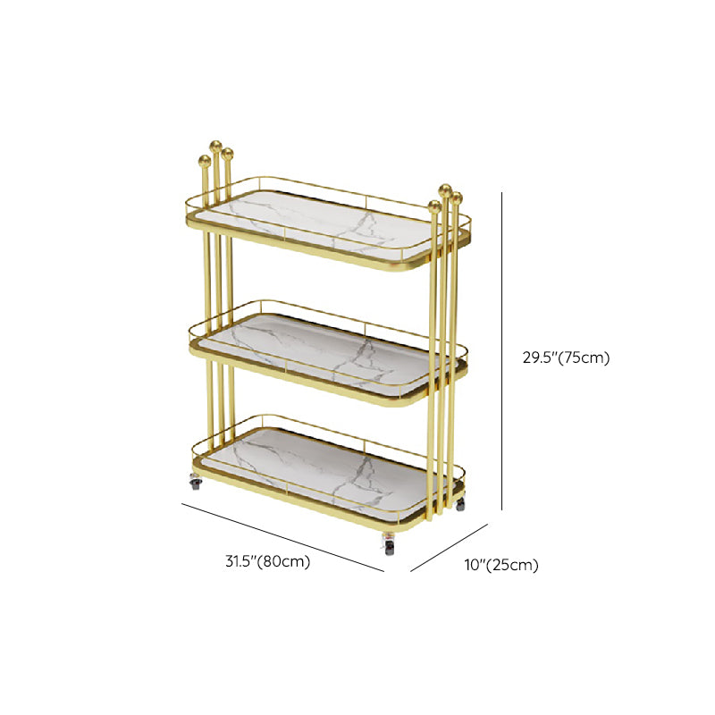 Dining Room Rolling Prep Table Stone Open Storage Prep Table