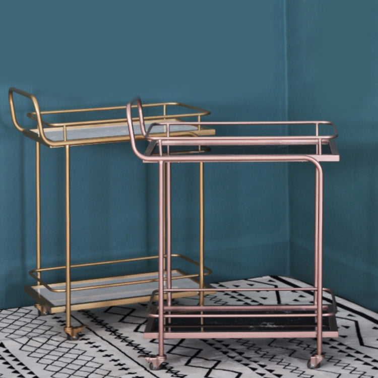 Home Dining Prep Table Modern Rectangular Prep Table with Casters