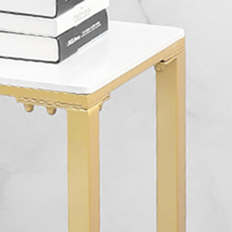 Faux Marble Rectangle Bistro Set Glam Style 1/3 Pieces Bar Height Bar Set