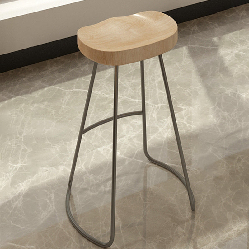 Modern Bar Table Set 1/5/6 Pieces Wood Rectangle Bar Table with Backless Stools