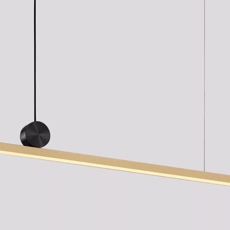 LED Island Light Gold Island Hanging Light with Acrylic Shade for Dining Room