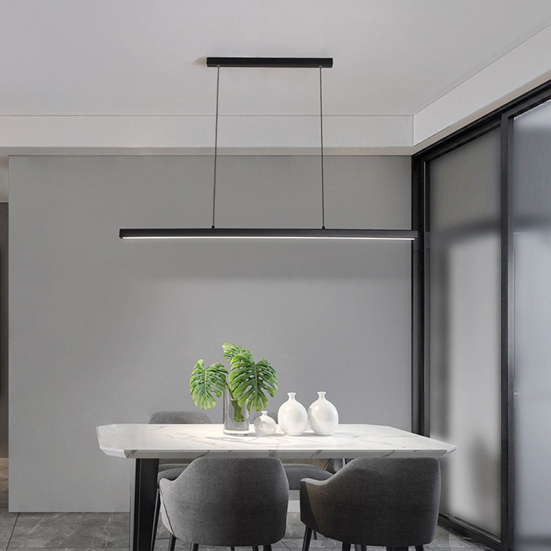 LED Island Light Modern Island Hanging Light with Acrylic Shade for Dining Room