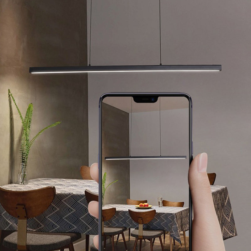 LED Island Light Modern Island Hanging Light with Acrylic Shade for Dining Room
