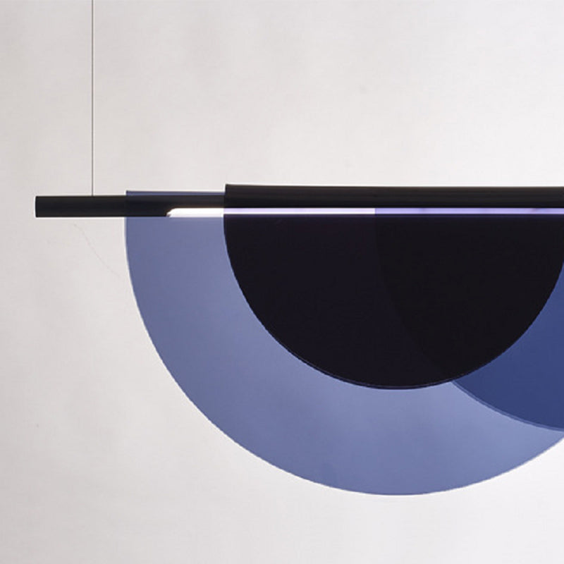 Macaron Style Island Light 1-Light Island Hanging Light with Acrylic Shade for Dining Room