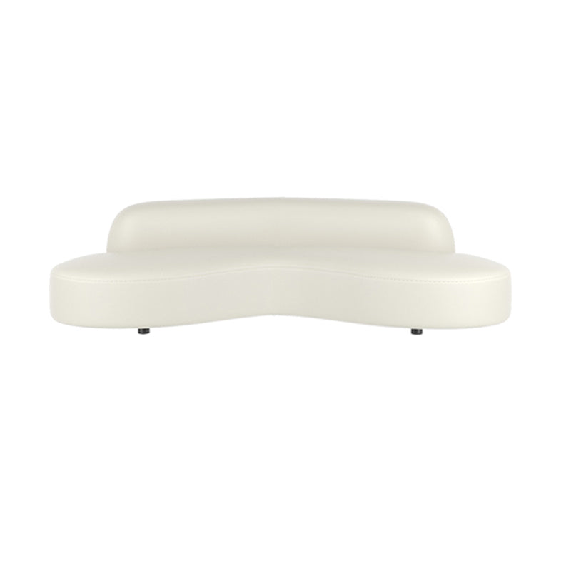 Scandinavian Beige Sectional Sofa with Tight Back Armless Sofa