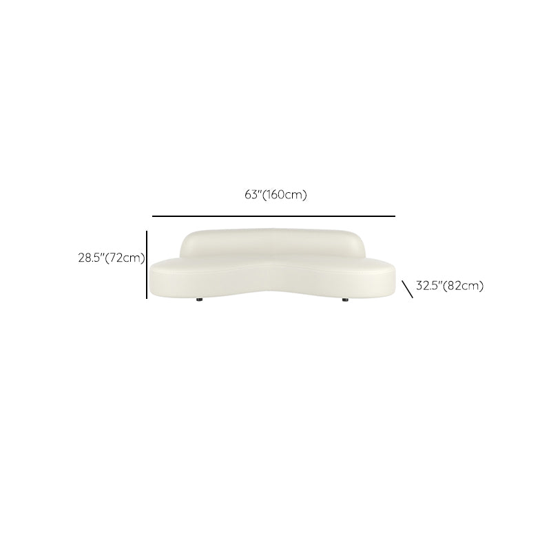 Scandinavian Beige Sectional Sofa with Tight Back Armless Sofa