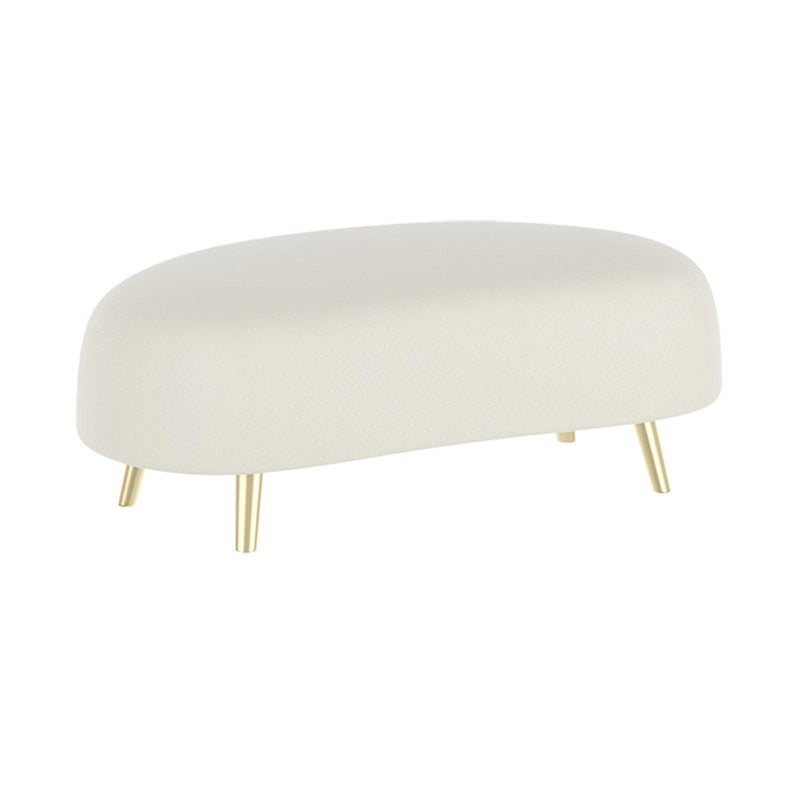 Scandinavian White Sectional Sofa with Tight Back in Pine Wood