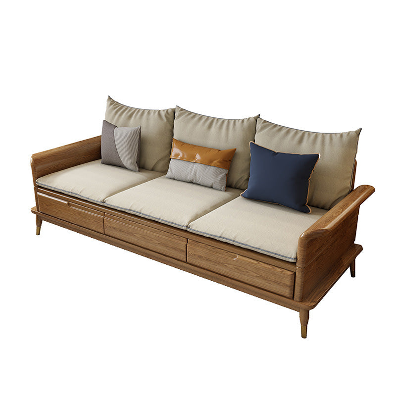 Country/Farmhouse sofa Fabric Living Room Rolled Arm Seating