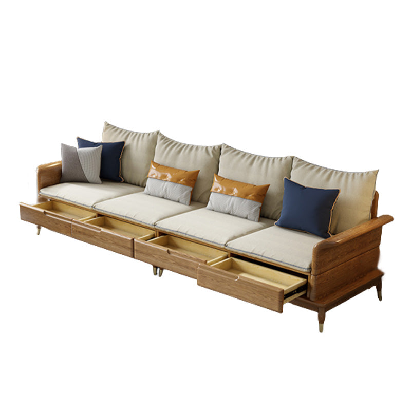 Country/Farmhouse sofa Fabric Living Room Rolled Arm Seating