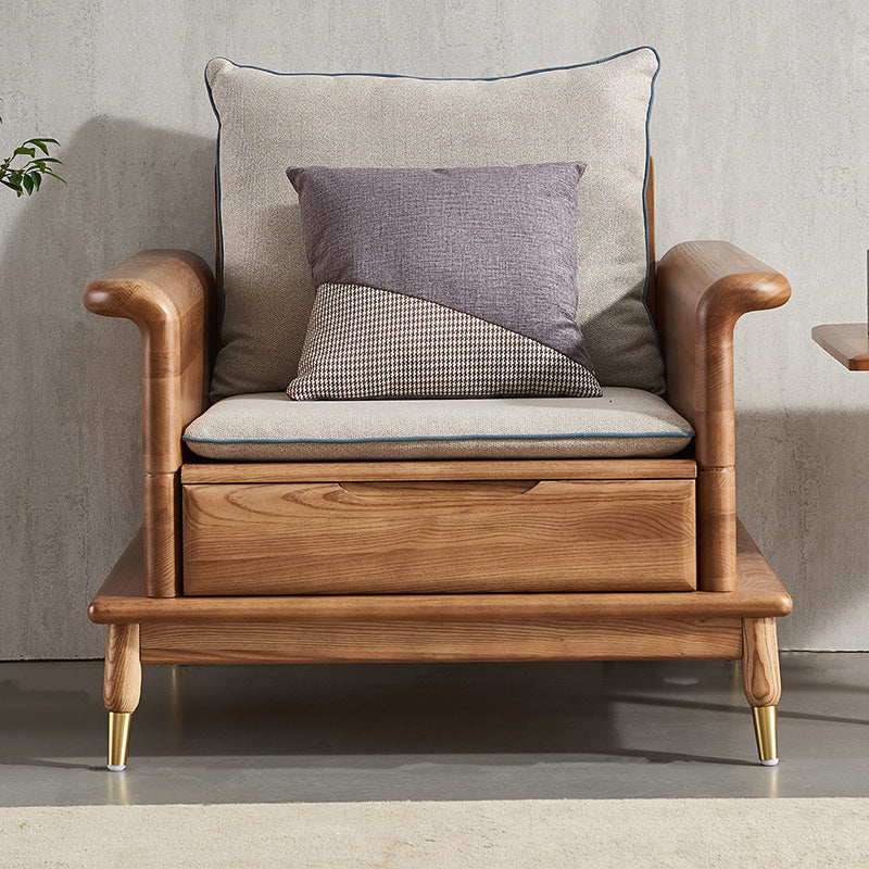 Country/Farmhouse sofa Fabric Living Room Rolled Arm Seating