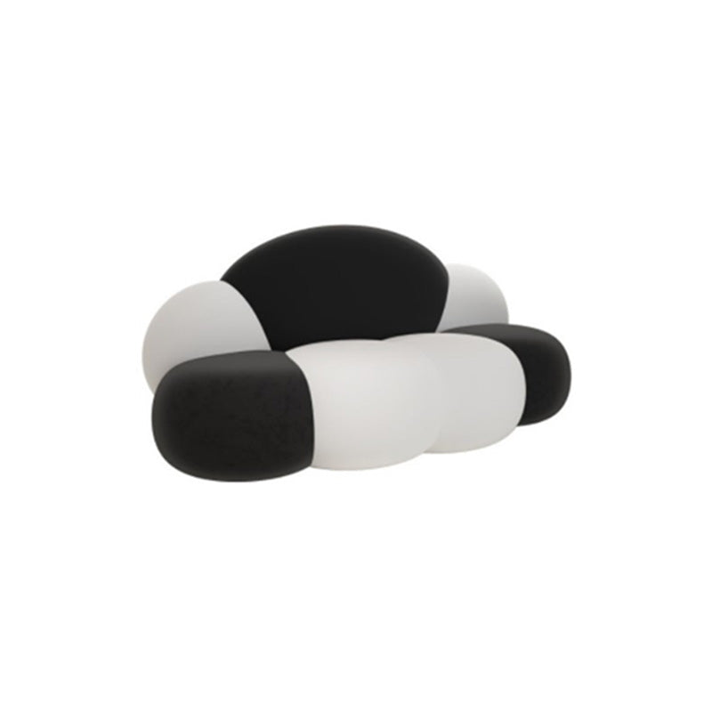 Armless Cushions Seating Standard Sofa in white for Bonus Room