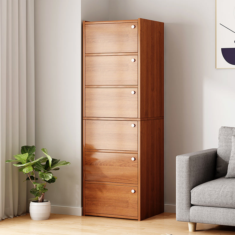 Modern Knobs Handle Storage Cabinet Solid Wood Standard Cabinet