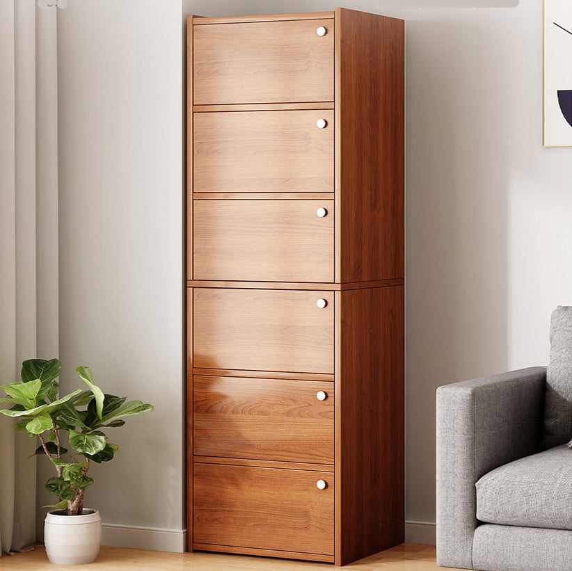 Modern Knobs Handle Storage Cabinet Solid Wood Standard Cabinet