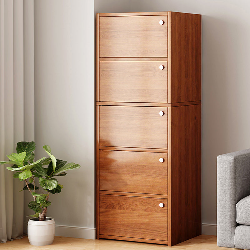 Modern Knobs Handle Storage Cabinet Solid Wood Standard Cabinet