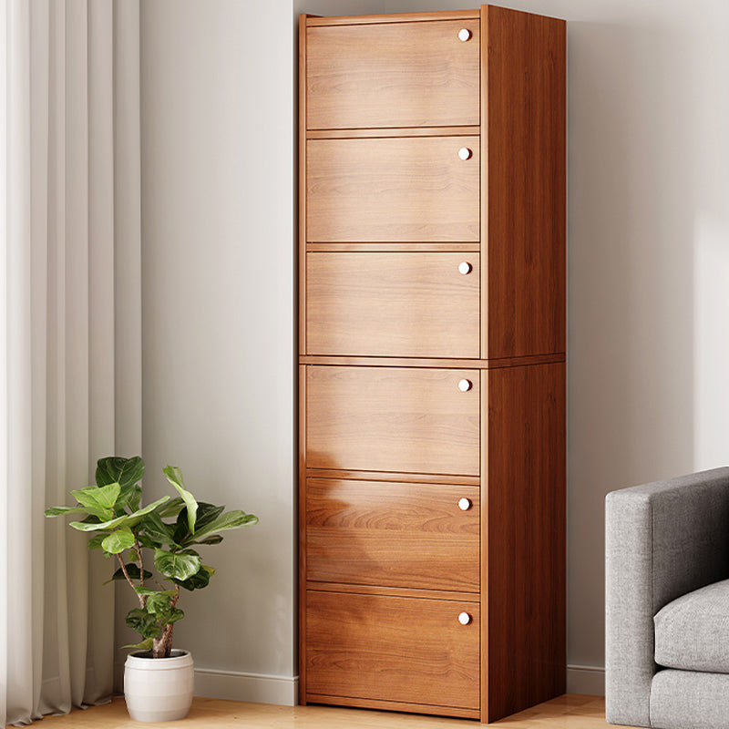 Modern Knobs Handle Storage Cabinet Solid Wood Standard Cabinet