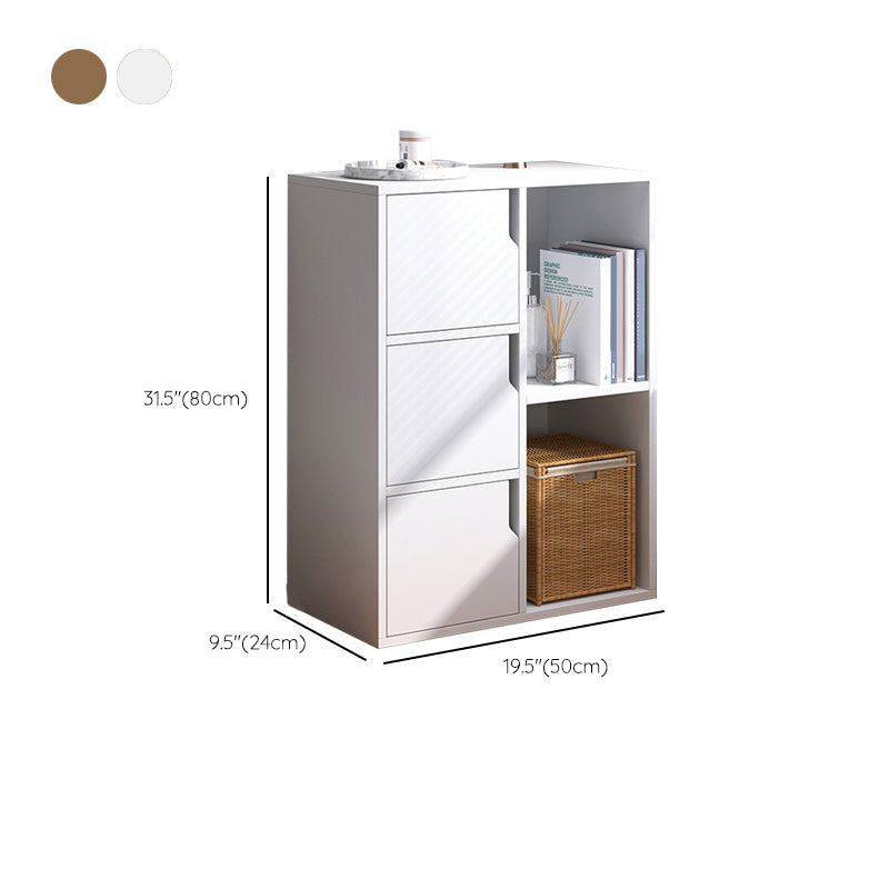 Modern Knobs Handle Storage Cabinet Solid Wood Standard Cabinet