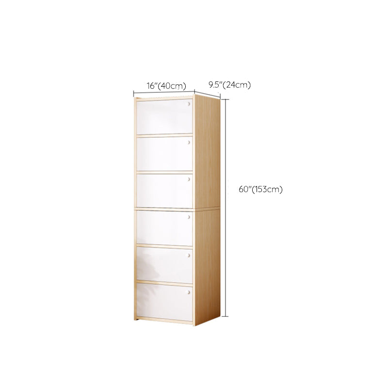 Modern Knobs Handle Storage Cabinet Solid Wood Standard Cabinet