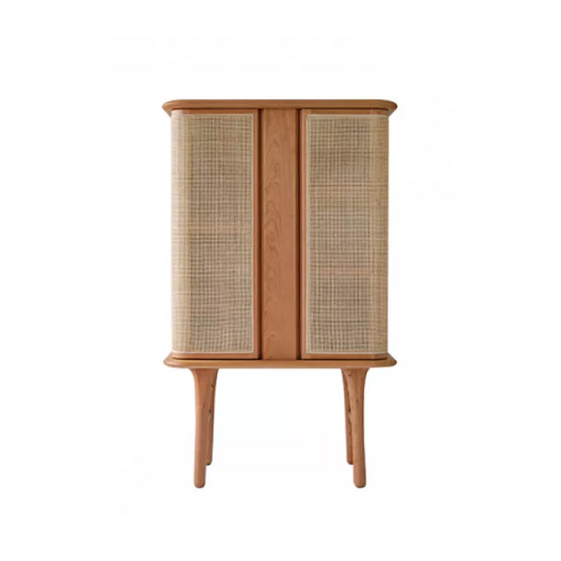 Rectangle Storage Cabinet Solid Wood Standard Cabinet with Doors