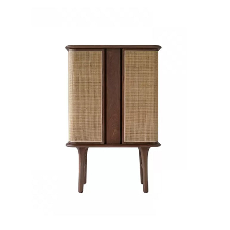 Rectangle Storage Cabinet Solid Wood Standard Cabinet with Doors