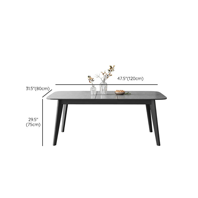 Rectangle Extendable Dining Table Modern Stone Dining Table for Dining Room