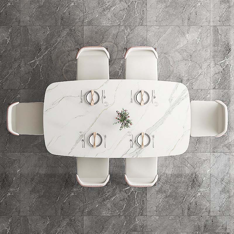 Glam Style Dining Sintered Stone Table Dining Rectangle Table for Home Use