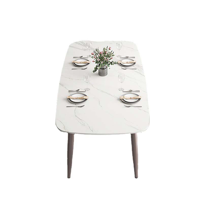 Glam Style Dining Sintered Stone Table Dining Rectangle Table for Home Use