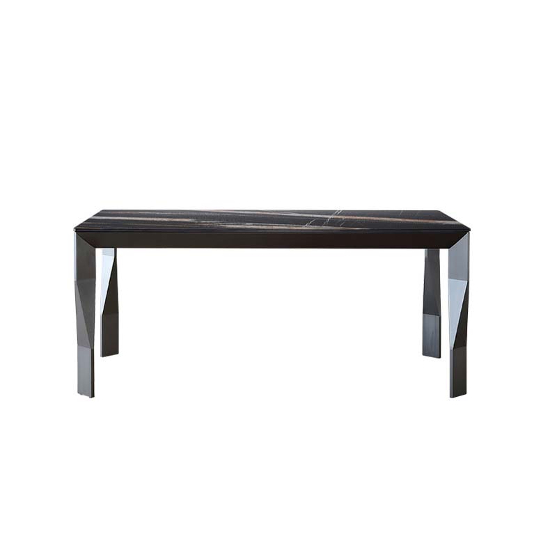 Industrial Dining Table Sintered Stone Rectangle Dining Table for Kitchen