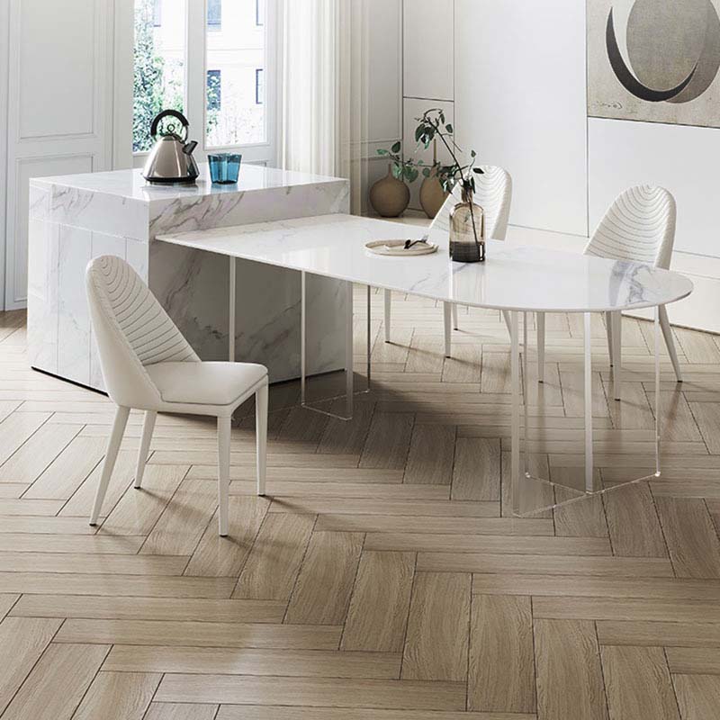 Modern Style Dining Sintered Stone Table Dining Plastic Table for Home Use