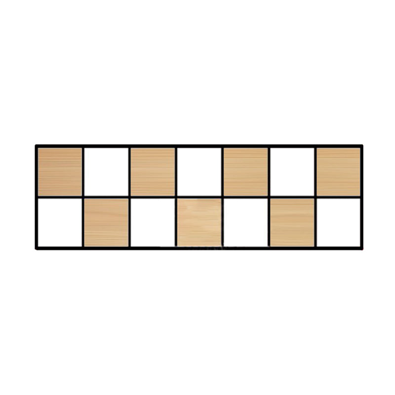 Contemporary Wooden Bookcase Floating Natural Closed Back Bookshelf